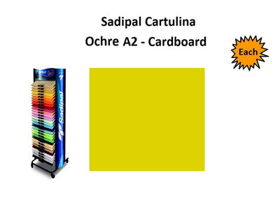 A2 - Cardboard - Single Sheets - Ochre