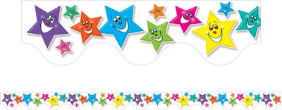 Stars - Scalloped Borders (Pack of 12)