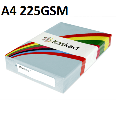 A4 Puffin Blue - Kaskad 225gsm 100 sheets
