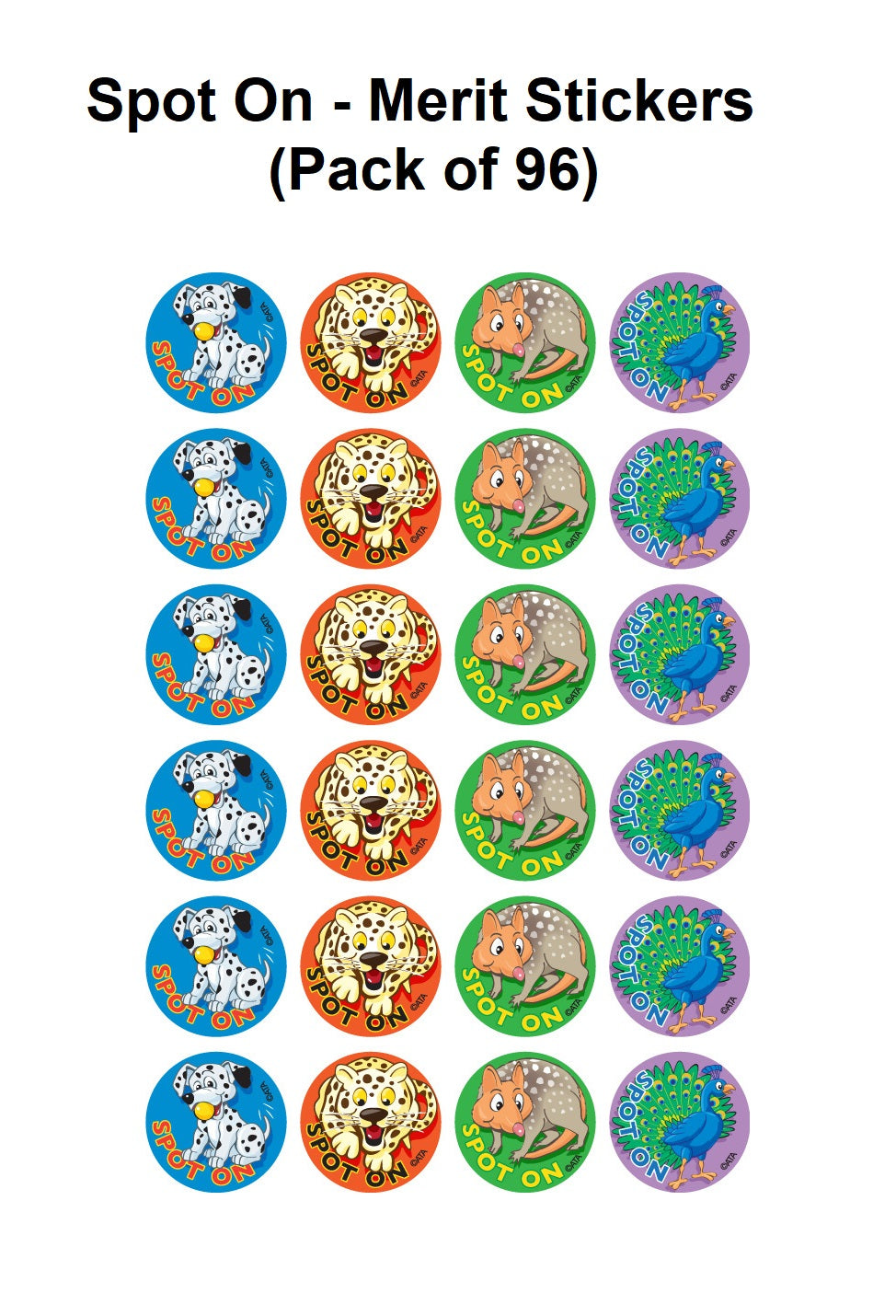 Spot On - Merit Stickers (Pack of 96)