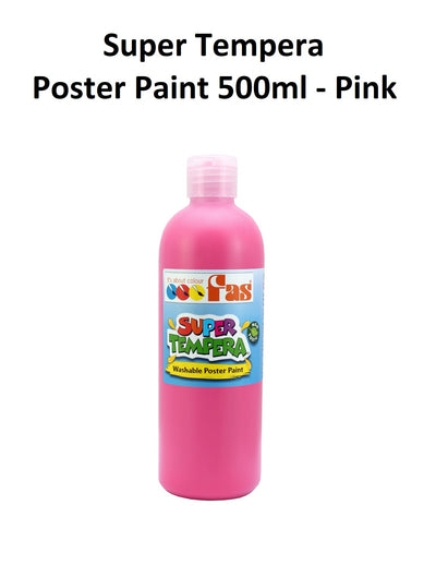 Pink 500mL - FAS Super Tempera Poster Paint