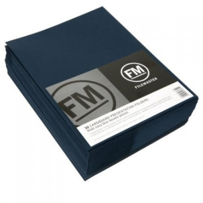 Navy (Pack of 10) - Presentation Folders