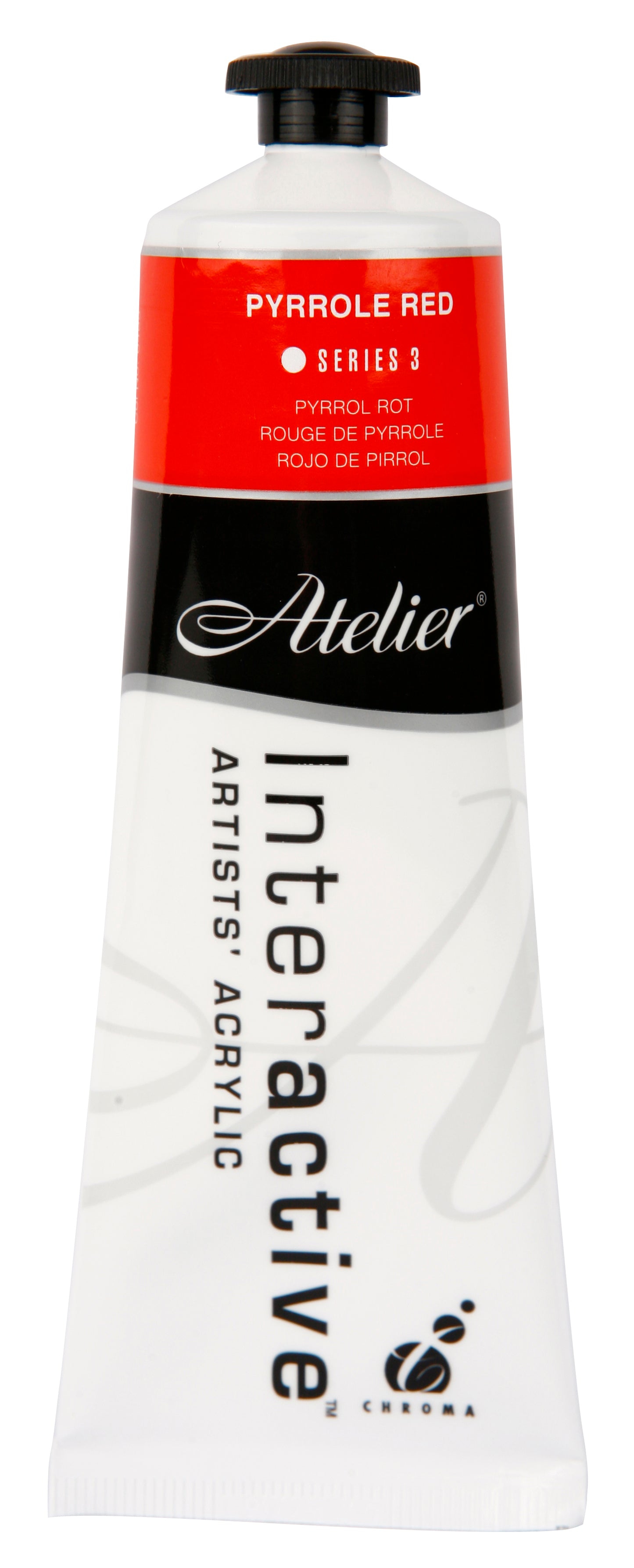 Pyrrole Red 80ml - Atelier Acrylic Paint S3