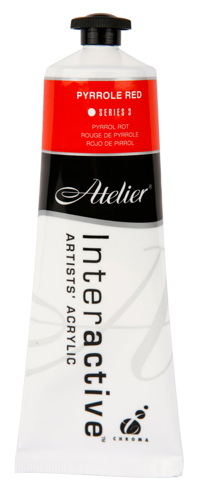 Pyrrole Red 80ml - Atelier Acrylic Paint S3