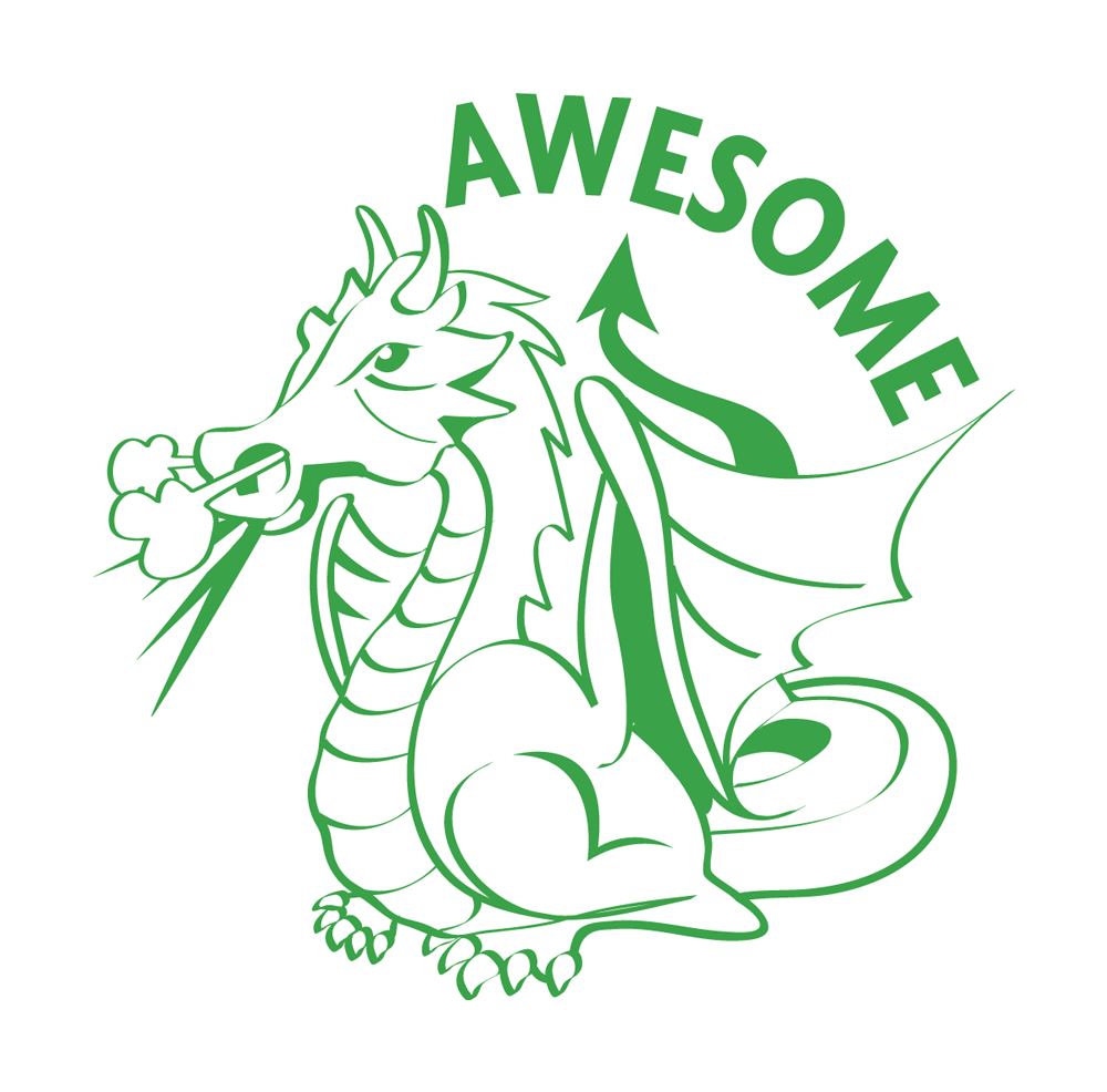 Awesome Dragon - Merit Stamp