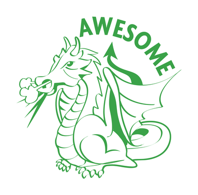 Awesome Dragon - Merit Stamp