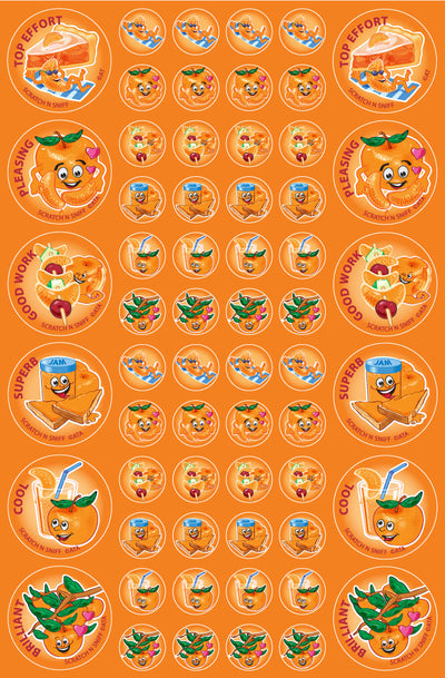 Mandarin - ScentSations Fruit Stickers (Pack of 180)