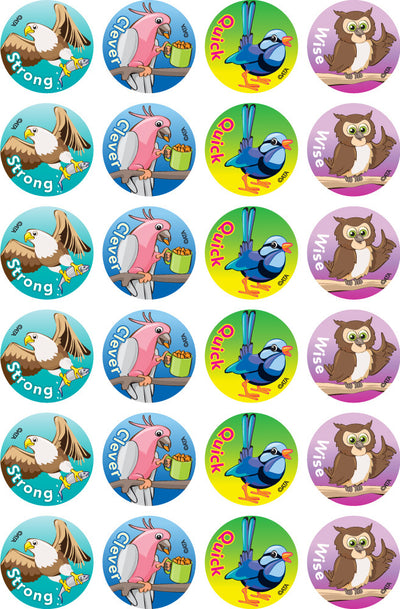 Clever Birds - Merit Stickers (Pack of 96)