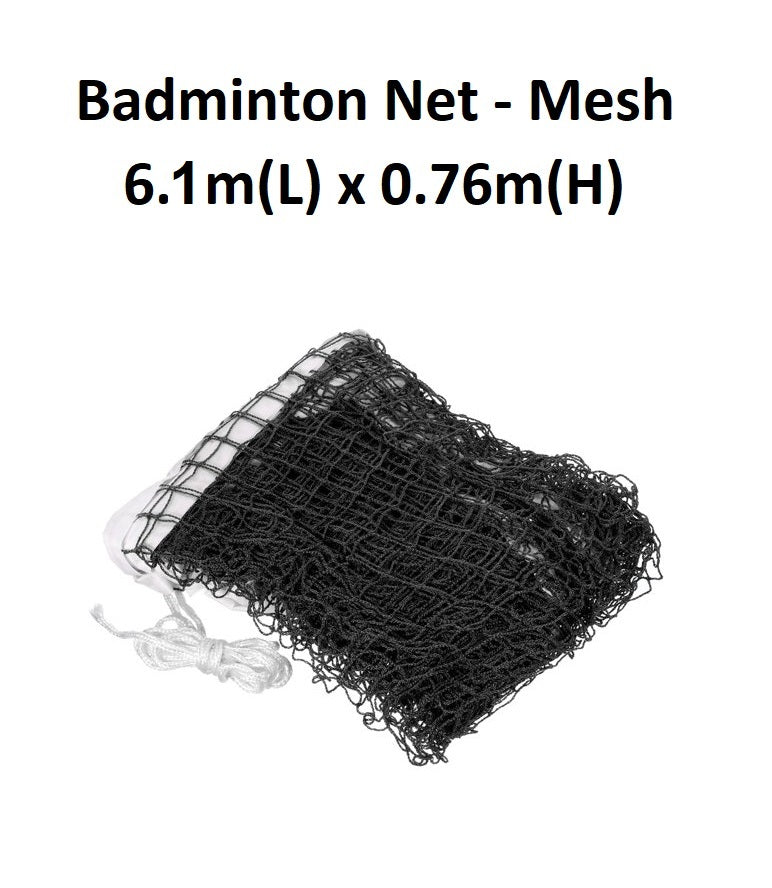 Badminton Net - 6.1m x 0.76m (3/4" Mesh)