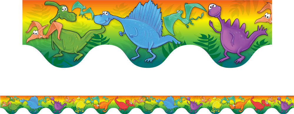 Dinosaurs - Scalloped Borders (Pack of 12)