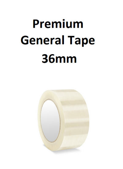 Premium General Clear Tape - 36mm x 75m