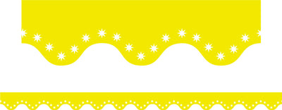 Yellow - Scalloped Borders (Pack of 12)