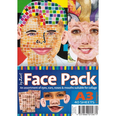 Face Pack Papers - A3 - 40 Sheets