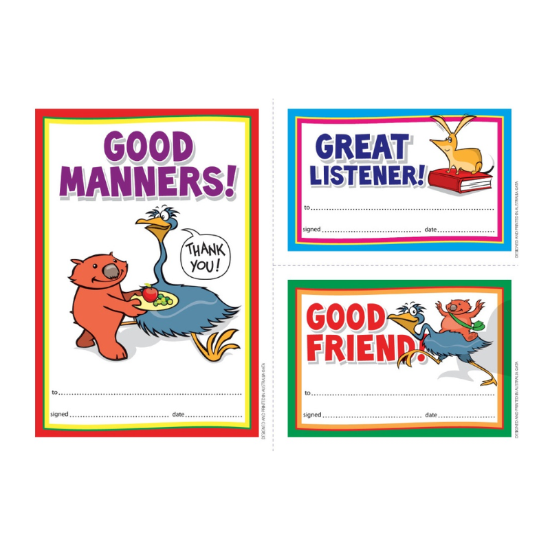 Manners - Certificates (Pack of 200)