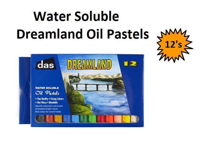 Dreamland Oil Pastels - Water Soluble 12's