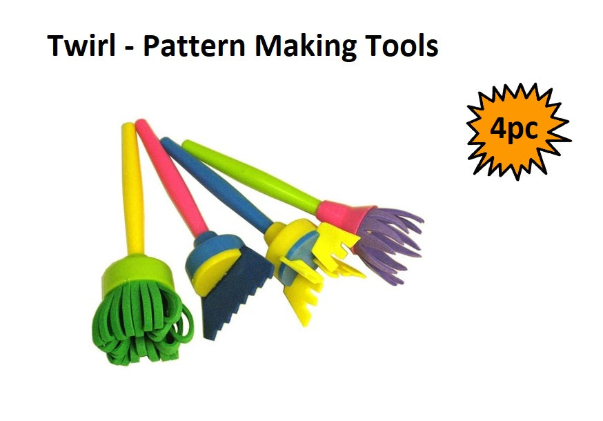 Twirl-a-Pattern Paint Tools (Set of 4)