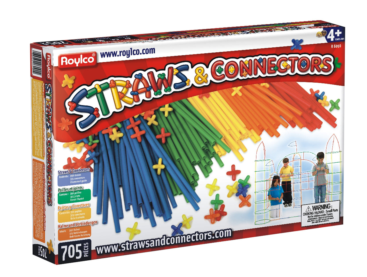 Straws and Connectors 705 Pieces