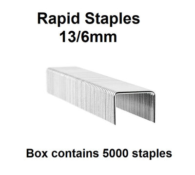 Rapid Staples - 13/6mm - Box of 5000