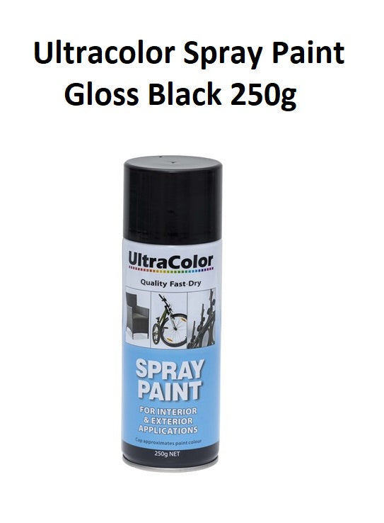 Gloss Black - Ultracolor Spray Paint 250g