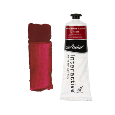 Quinacridone Magenta 80ml - Atelier Acrylic Paint S3