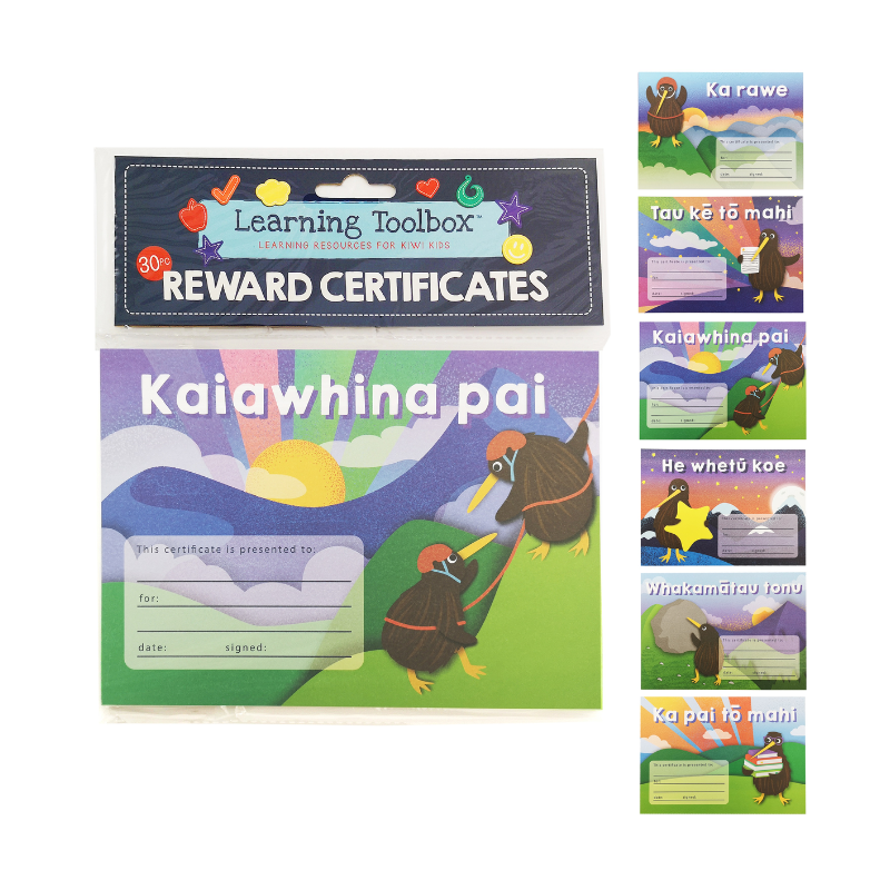 Te Reo Maori Rewards - Certificates (Pack of 30)