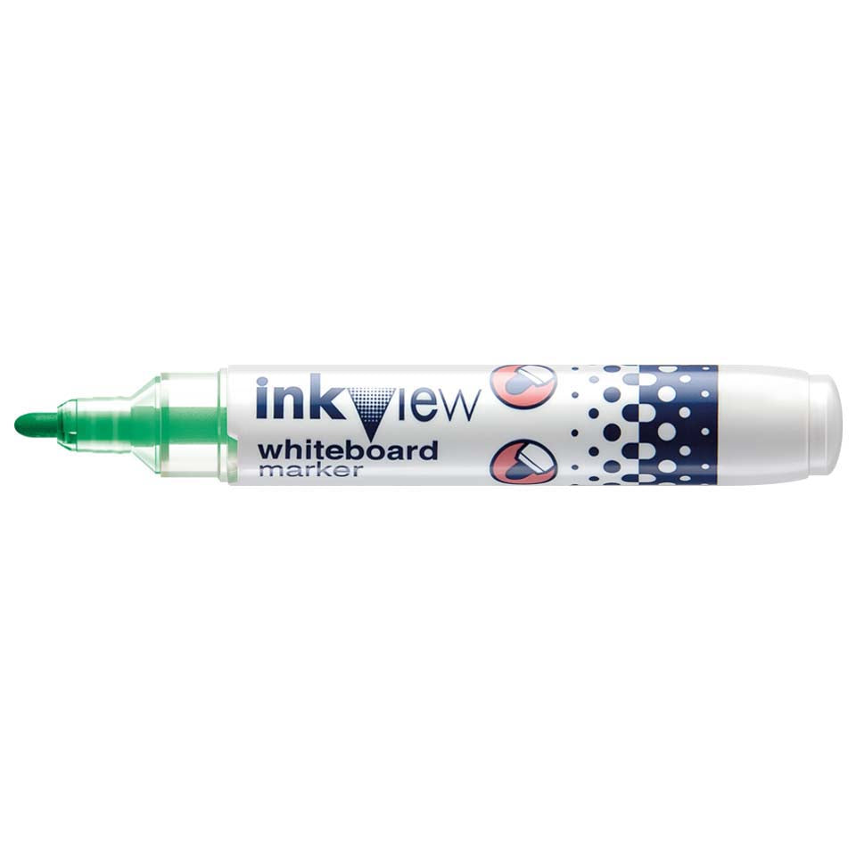 Green - Bullet Tip Uni Inkview Whiteboard Marker