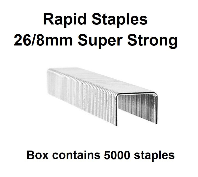 Staples - 26/8mm - Box of 5000