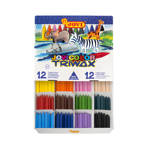 Jovi Triangular Wax Crayons - Box of 300