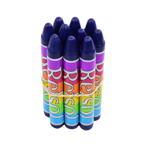 Retsol Soft Wax Crayon - Dark Blue 10's