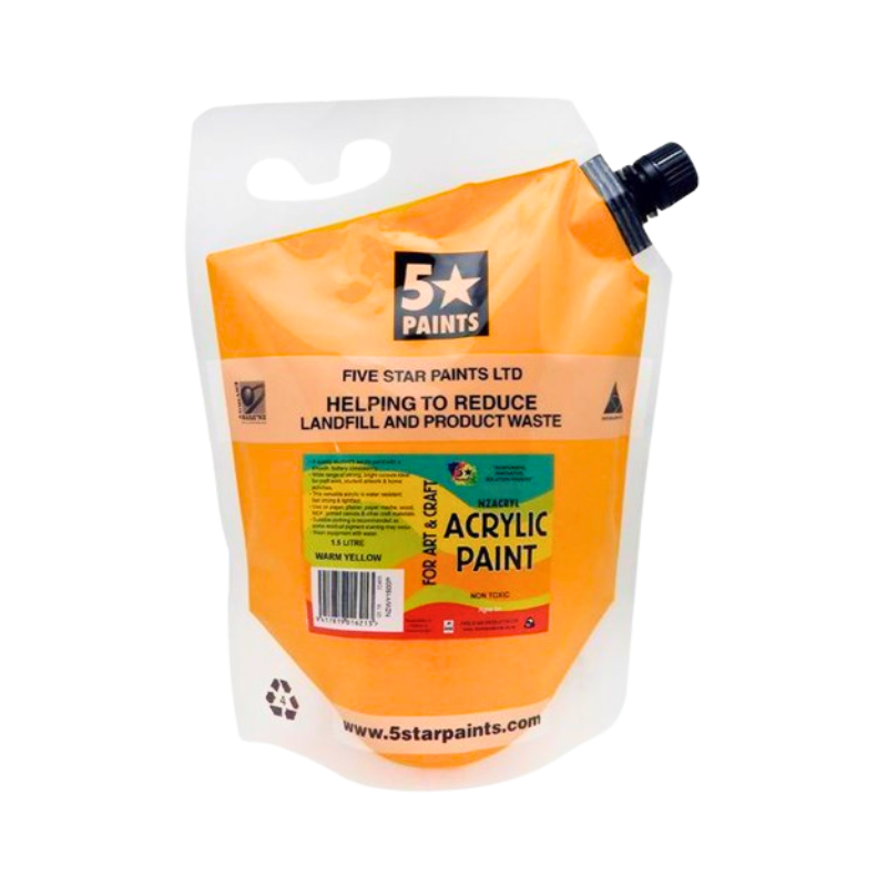 Warm Yellow 1.5L - Acrylic Paint Pouch
