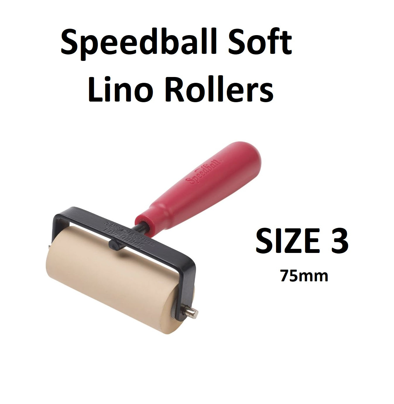 Size 3 - Speedball Soft Lino Rollers 75mm