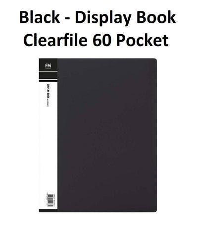 Black - A4 Clearfile 60 Page