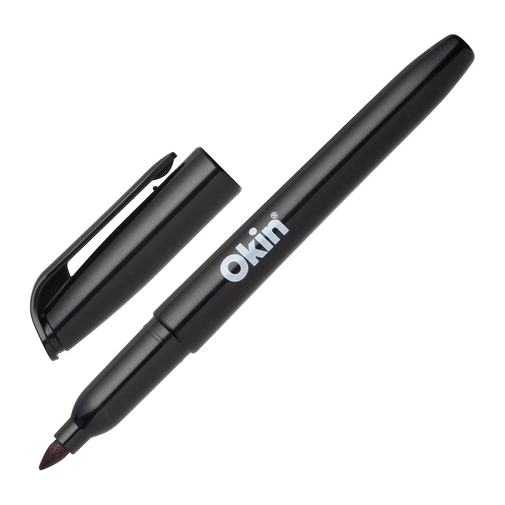 Black - Okin Permanent Marker Pen Style Fine Tip