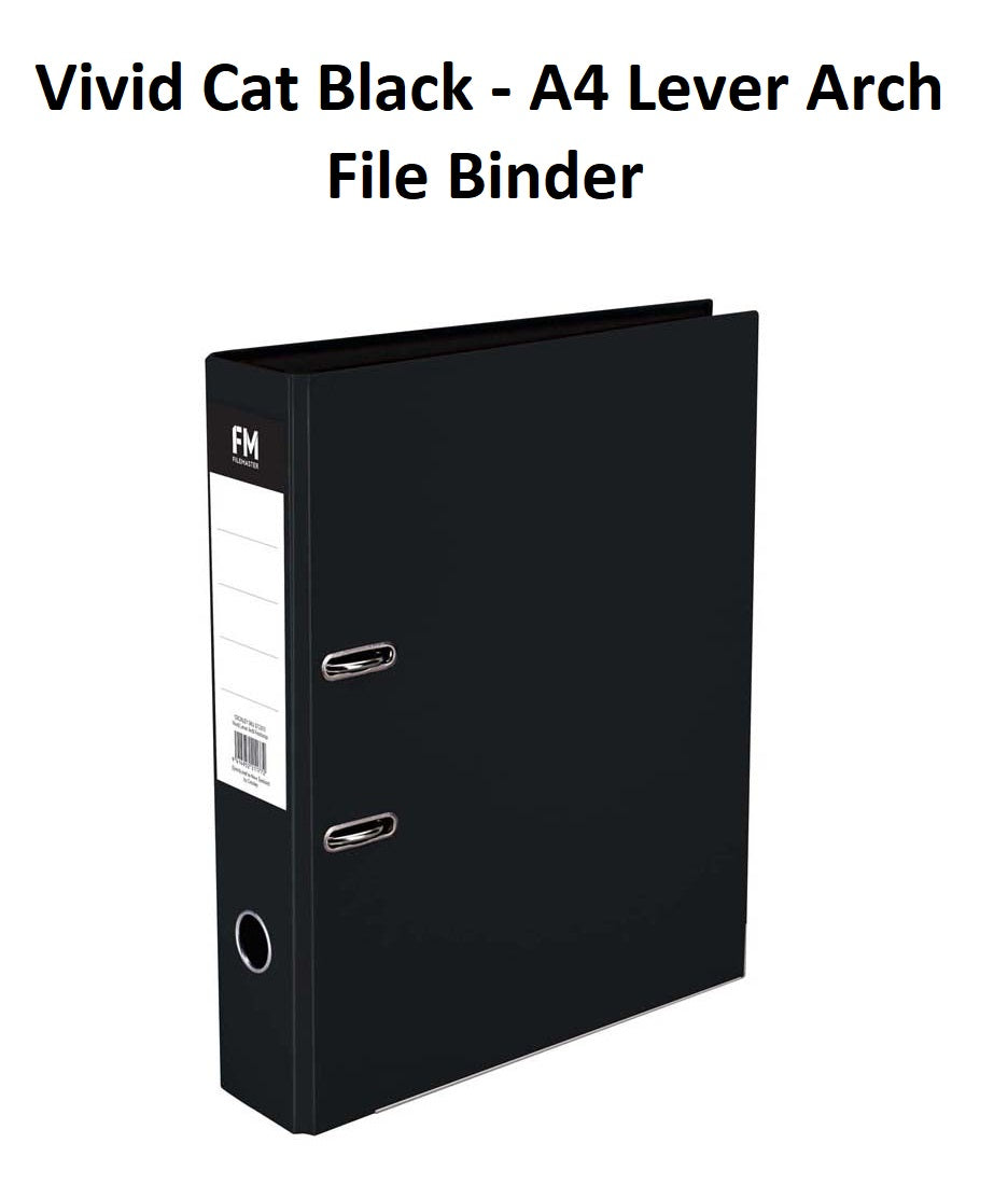 Black - A4 Lever Arch File