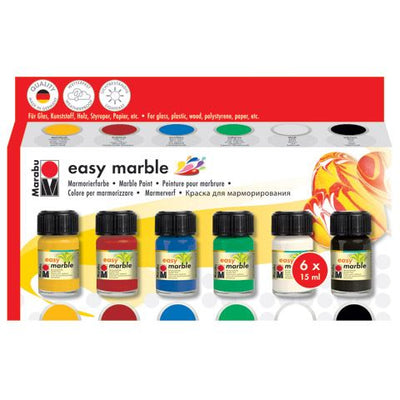 Marabu Easy Marble Paint Set 15mL (Set of 6)