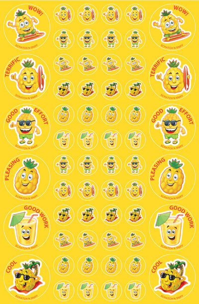 Pineapple - ScentSations Fruit Stickers (Pack of 180)