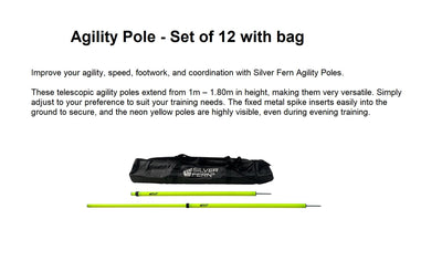 Agility Pole - Set of 12 with bag