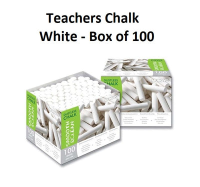 Mungyo Teachers Chalk - White 100's
