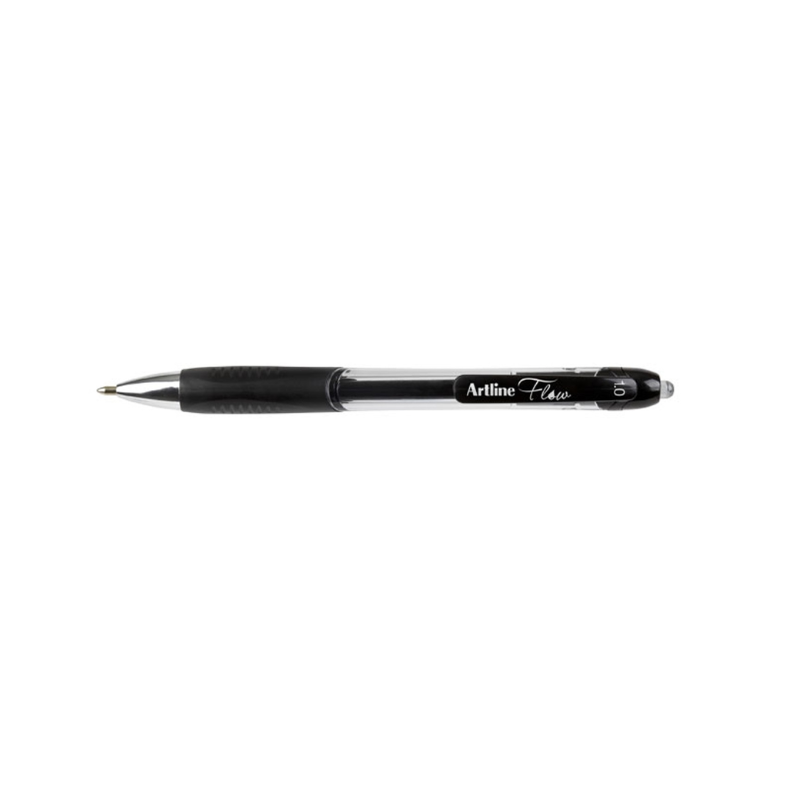 Artline Flow Retractable Gel Pen - Black