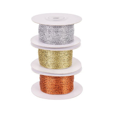 Stretchable Mesh Ribbon 3 Pack Metallic Colours