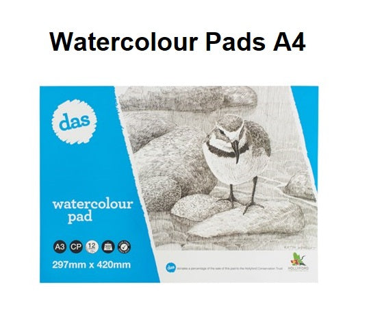 A4 - DAS Watercolour Pad - 12 sheets, 300gsm