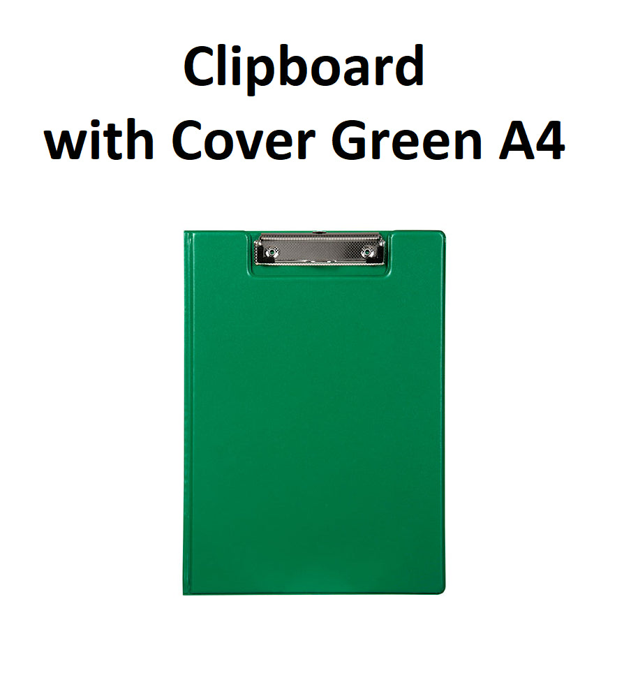 Green - A4 Clipboard with Cover