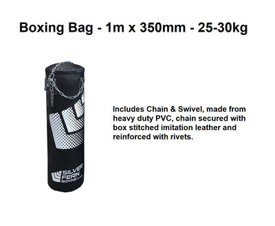 Boxing Bag - 1m x 350mm - 25-30kg