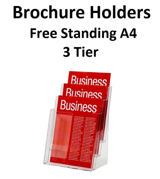 Brochure Holders - Free Standing - A4 - 3 Tier