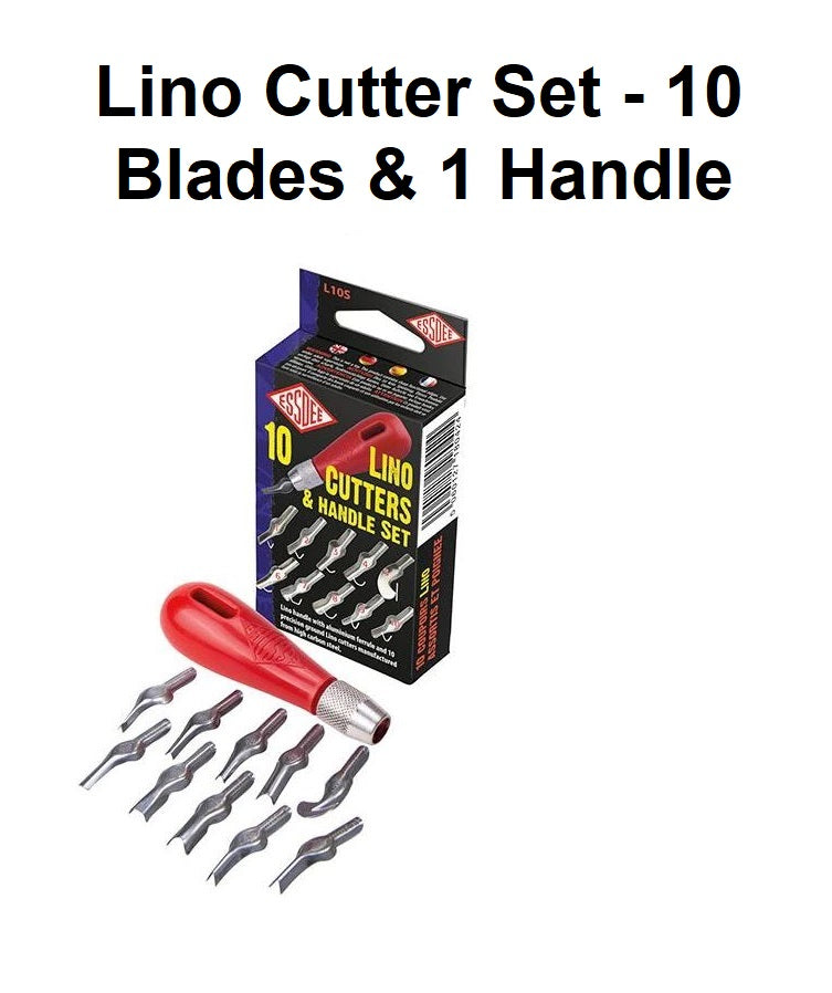Lino Cutter Set - 10 Blades & 1 Handle