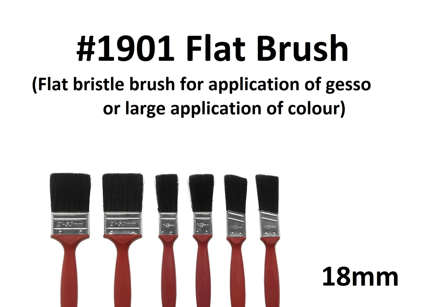 18mm - Short Handle 1901 Bristle Brush