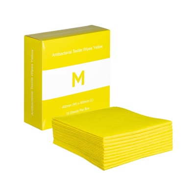 Yellow - Antibacterial Textile Wipes (10 sheets)