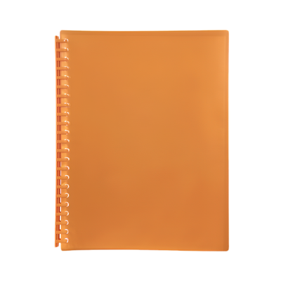 Orange - A4 Refillable Clearfile 20 Pocket