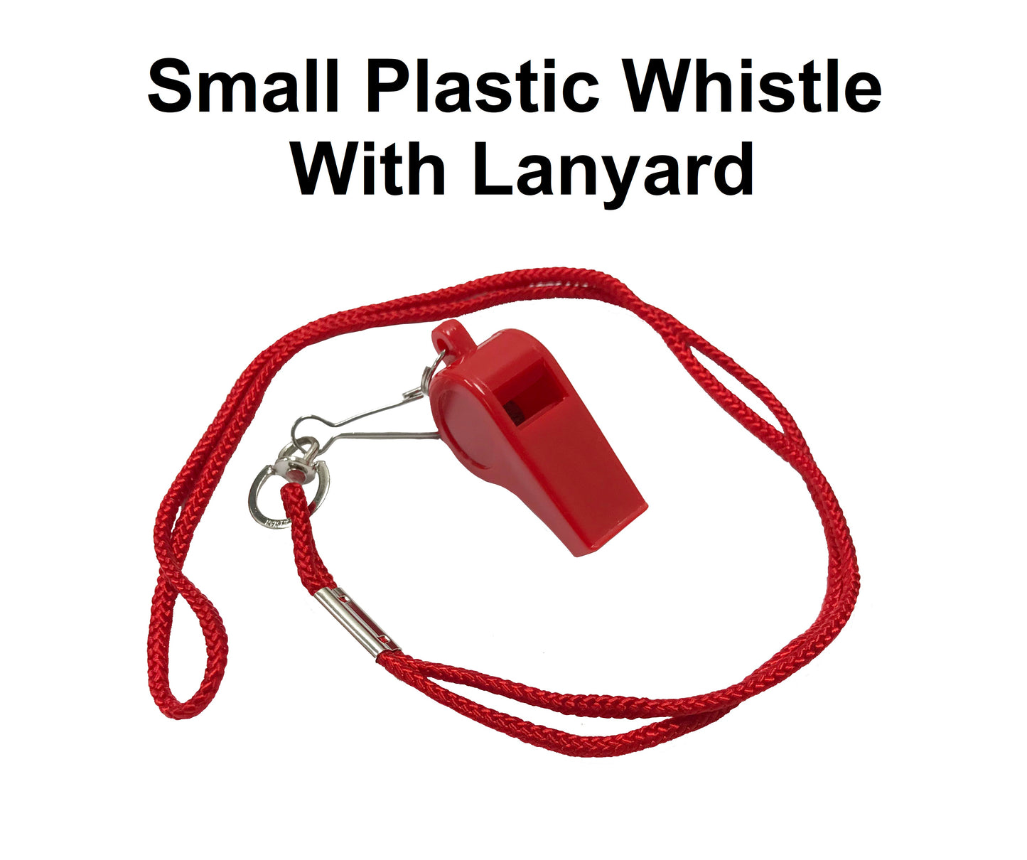 Whistle - Plastic with Lanyard - Small
