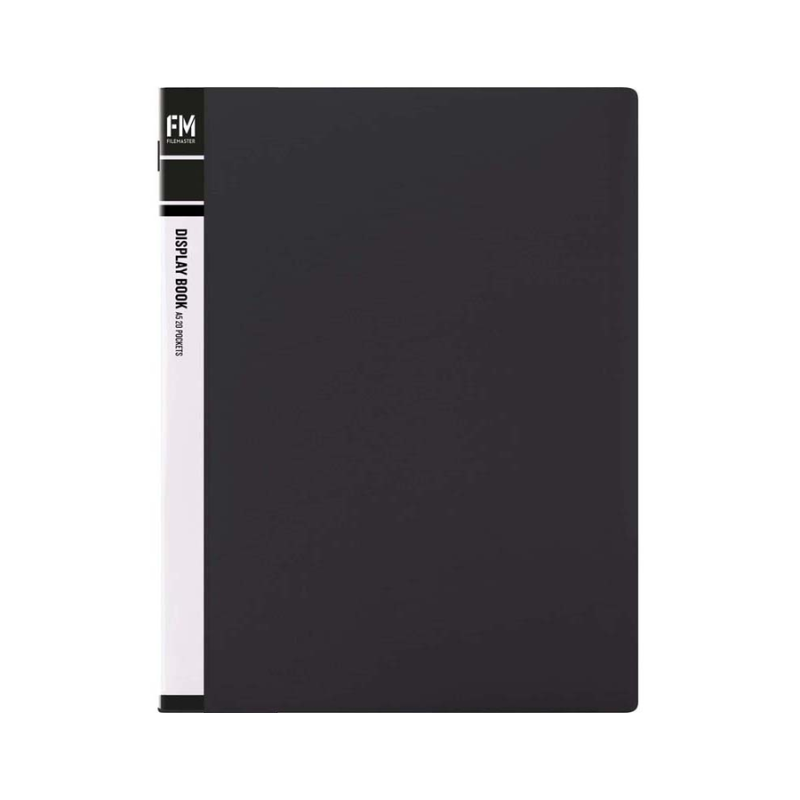 Black - A5 Clearfile 20 Page